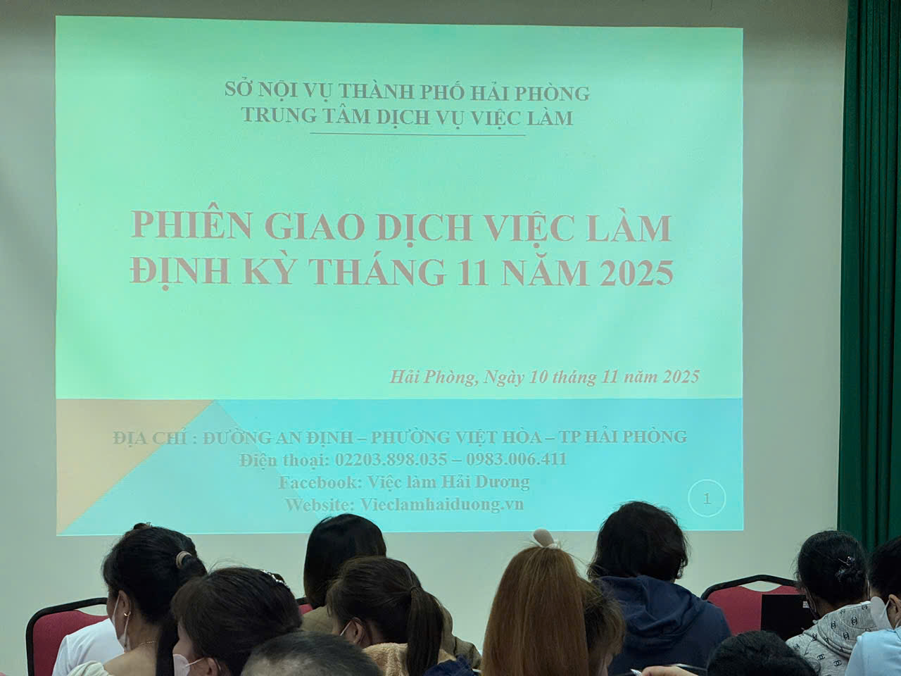 Phiên Giao dịch việc làm định kỳ ngày 10/11/2025